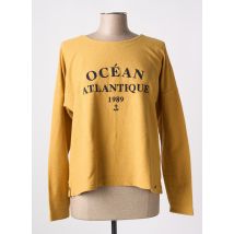 MAT DE MISAINE - Sweat-shirt jaune en coton - Femme - Taille 44 - Modz