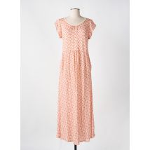 GUITARE - Robe longue orange en viscose - Femme - Taille 38 - Modz