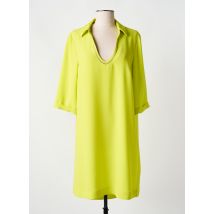 DEVERD - Robe mi-longue jaune en polyester - Femme - Taille 40 - Modz