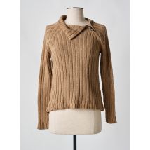 GUITARE - Pull marron en viscose - Femme - Taille 38 - Modz