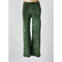 MAJESTIC FILATURES - Pantalon large vert en coton - Femme - Taille 38 - Modz