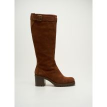 NIMAL - Bottes orange en cuir - Femme - Taille 38 - Modz