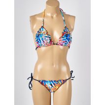 MISS CARAÏBES - Bas de maillot de bain bleu en polyamide - Femme - Taille 40 - Modz