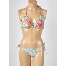 MISS CARAÏBES - Bas de maillot de bain bleu en polyester - Femme - Taille 38 - Modz