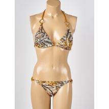 KIWI - Maillot de bain 2 pièces marron en polyamide - Femme - Taille 42 - Modz