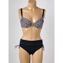 MISS CARAÏBES - Maillot de bain 2 pièces noir en polyamide - Femme - Taille 36 - Modz