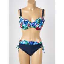 MISS CARAÏBES - Maillot de bain 2 pièces bleu en polyamide - Femme - Taille TU - Modz