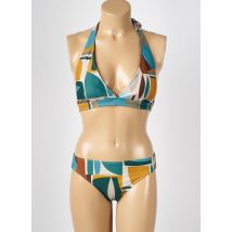 LAGON BLEU - Maillot de bain 2 pièces bleu en polyamide - Femme - Taille 40 - Modz