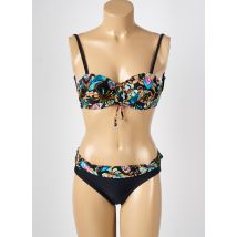 MISS CARAÏBES - Maillot de bain 2 pièces noir en polyamide - Femme - Taille 36 - Modz