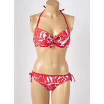 PLATJA - Maillot de bain 2 pièces rouge en polyamide - Femme - Taille 46 - Modz