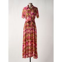 RUE DES ABBESSES - Robe longue rose en polyester - Femme - Taille 38 - Modz