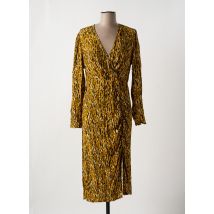 AN' GE - Robe mi-longue jaune en viscose - Femme - Taille 40 - Modz