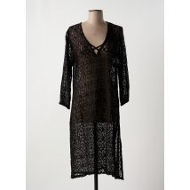 PINK P - Robe de plage noir en coton - Femme - Taille 36 - Modz