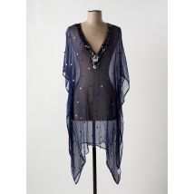 PINK P - Robe de plage bleu en viscose - Femme - Taille TU - Modz