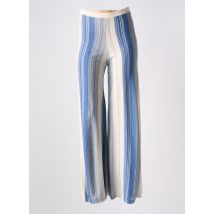 ANGE - Pantalon droit bleu en viscose - Femme - Taille TU - Modz