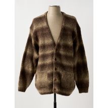 NUDIE JEANS CO - Gilet manches longues marron en laine - Homme - Taille M - Modz