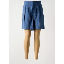 MKT STUDIO - Bermuda bleu en lin - Femme - Taille 36 - Modz