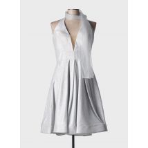 FASHION NEW YORK - Robe mi-longue argent en polyester - Femme - Taille 42 - Modz