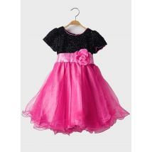 R FRAMBOISE - Robe longue rose en polyamide - Fille - Taille TU - Modz