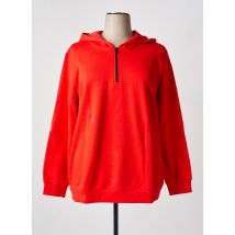 SHEEGO - Sweat-shirt à capuche rouge en coton - Femme - Taille 46 - Modz