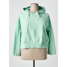 SHEEGO - Sweat-shirt à capuche vert en coton - Femme - Taille 58 - Modz