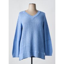 SHEEGO - Pull bleu en coton - Femme - Taille 46 - Modz