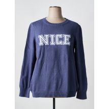 SHEEGO - Pull bleu en coton - Femme - Taille 46 - Modz
