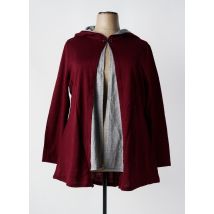 SHEEGO - Gilet manches longues rouge en acrylique - Femme - Taille 50 - Modz