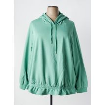 SHEEGO - Sweat-shirt à capuche vert en coton - Femme - Taille 54 - Modz