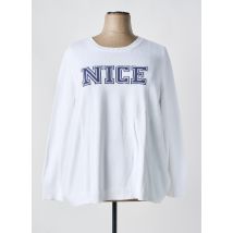 SHEEGO - Pull blanc en coton - Femme - Taille 54 - Modz
