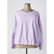SHEEGO - Sweat-shirt violet en coton - Femme - Taille 52 - Modz