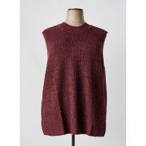 SHEEGO - Pull rouge en coton - Femme - Taille 58 - Modz