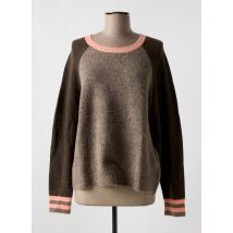 DIPLODOCUS - Pull marron en acrylique - Femme - Taille 40 - Modz