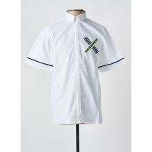 LAURENCE AIRLINE - Chemise manches courtes blanc en coton - Homme - Taille L - Modz