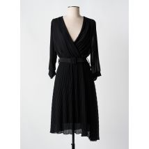 ÉTYMOLOGIE - Robe mi-longue noir en viscose - Femme - Taille 36 - Modz
