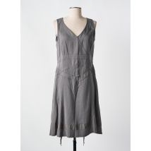SALT & PEPPER - Robe mi-longue gris en tencel - Femme - Taille 40 - Modz