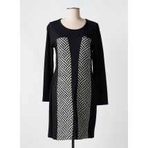 MALOKA - Robe mi-longue noir en polyester - Femme - Taille 38 - Modz
