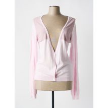 CKS - Gilet manches longues rose en coton - Femme - Taille 44 - Modz