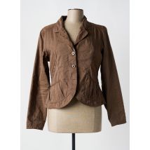 SALT & PEPPER - Blazer marron en coton - Femme - Taille 42 - Modz