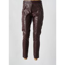 SURKANA - Pantalon 7/8 marron en polyester - Femme - Taille 40 - Modz