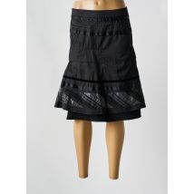 SALT & PEPPER - Jupe mi-longue noir en polyamide - Femme - Taille 38 - Modz