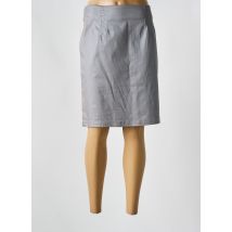 PAUL BRIAL - Jupe mi-longue gris en coton - Femme - Taille 42 - Modz