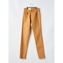 PARA MI - Jeans coupe slim marron en coton - Femme - Taille 34 - Modz