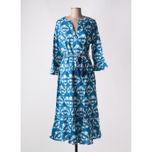 LOSAN - Robe longue bleu en coton - Femme - Taille 38 - Modz