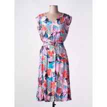 MADEMOISELLE YEYE - Robe mi-longue rose en viscose - Femme - Taille 34 - Modz