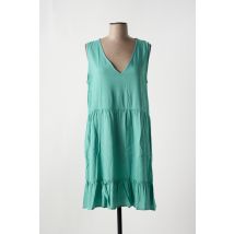 LOSAN - Robe mi-longue vert en viscose - Femme - Taille 42 - Modz