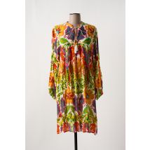 DERHY - Robe mi-longue jaune en viscose - Femme - Taille 40 - Modz