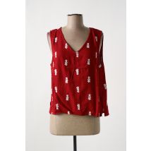 LOSAN - Top rouge en viscose - Femme - Taille 40 - Modz