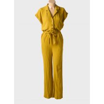 KING LOUIE - Combi-pantalon jaune en viscose - Femme - Taille 38 - Modz
