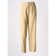 EMILIE.K - Pantalon droit beige en coton - Femme - Taille 42 - Modz